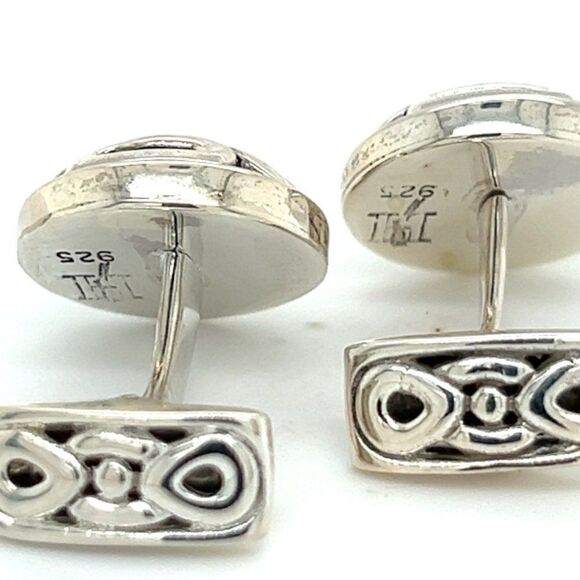 John Hardy Estate Mens Cufflinks Silver JH52 - Picture 5 of 8